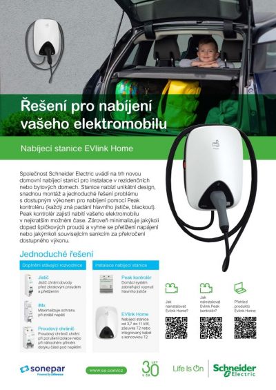 Katalog nabíjecí zařízení e-Mobility EVlink Home